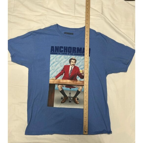 Anchorman Blue Mens Cotton Size Large T Shirt - Picture 7 of 13
